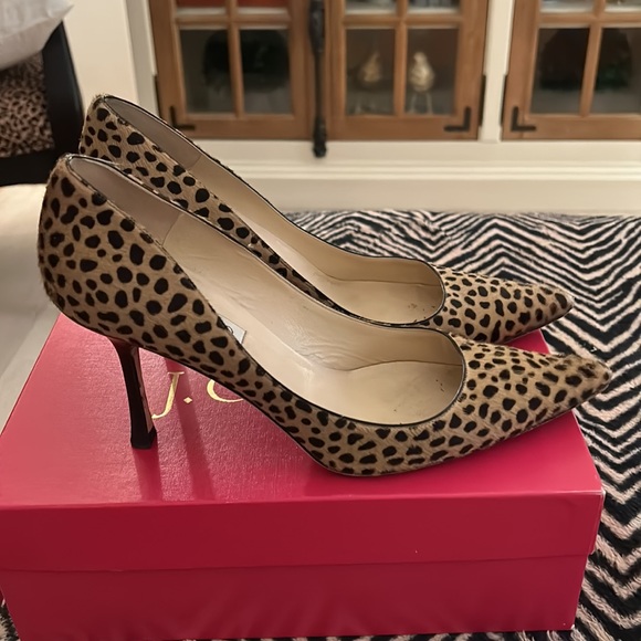 Jimmy Choo Leopard Print Heel Size 41 - Picture 2 of 3
